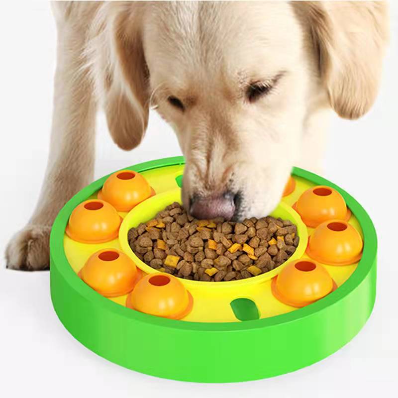 Interactive Slow Feeder Dog Bowl – Puzzle Food Dispenser