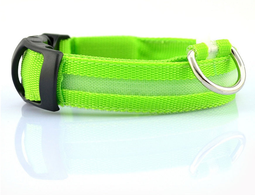 LED Luminous Dog & Cat Collar – Night Safety Flashing Glow