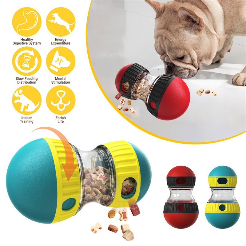 Interactive Slow Feeder Dog Toy – Food Dispensing Puzzle Ball