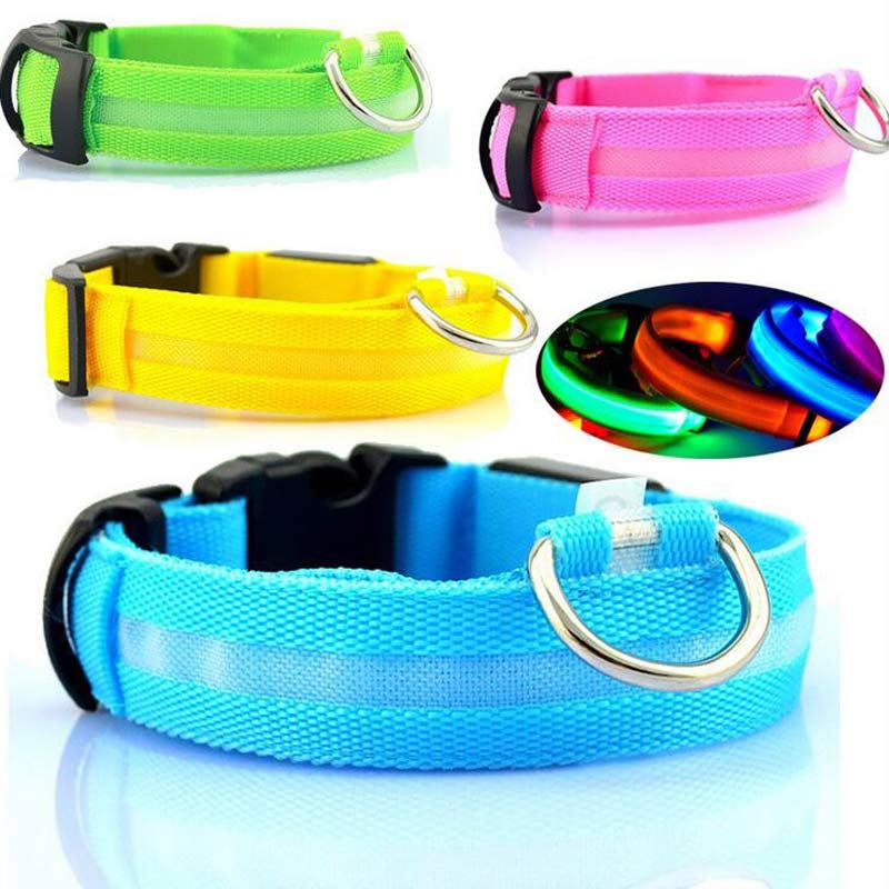 LED Luminous Dog & Cat Collar – Night Safety Flashing Glow