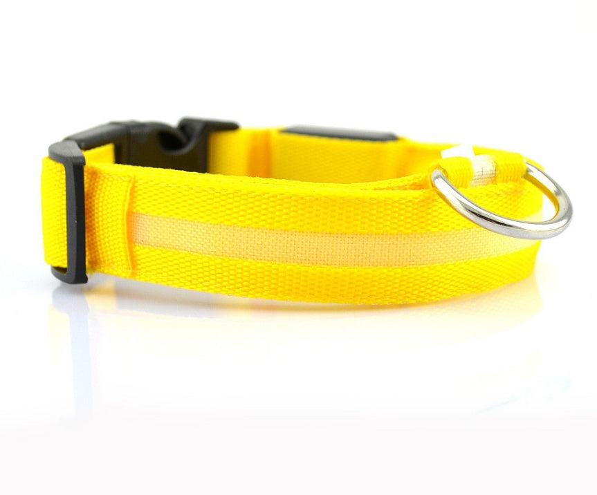LED Luminous Dog & Cat Collar – Night Safety Flashing Glow