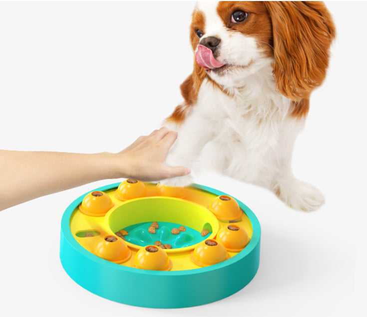Interactive Slow Feeder Dog Bowl – Puzzle Food Dispenser