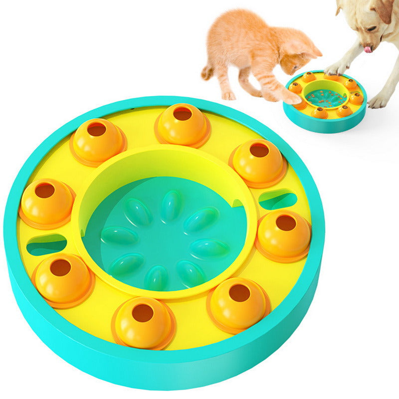 Interactive Slow Feeder Dog Bowl – Puzzle Food Dispenser