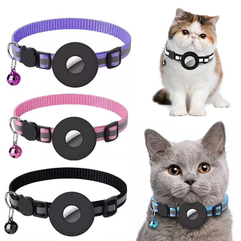 Reflective Waterproof AirTag Collar for Dogs & Cats