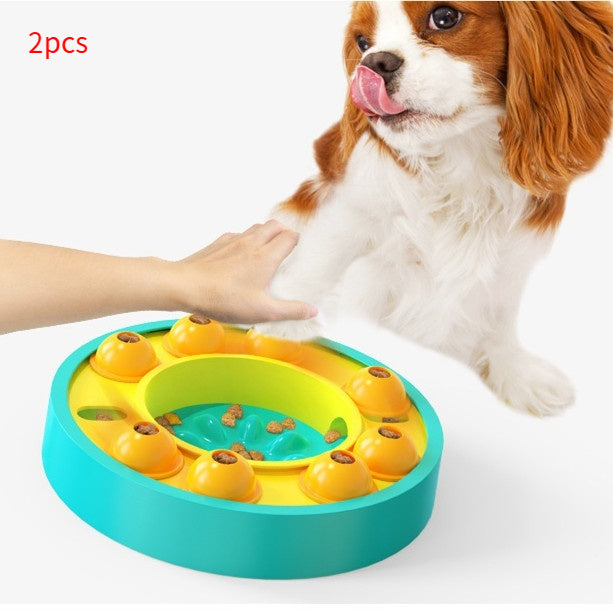 Interactive Slow Feeder Dog Bowl – Puzzle Food Dispenser